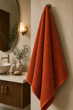 Büyük Banyo Havlusu 90x150 Cm %100 Pamuk Ivy Collection 650 Gr