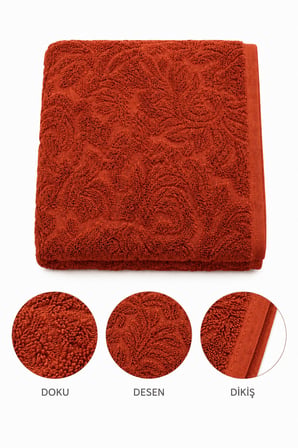 Büyük Banyo Havlusu 90x150 Cm %100 Pamuk Ivy Collection 650 Gr