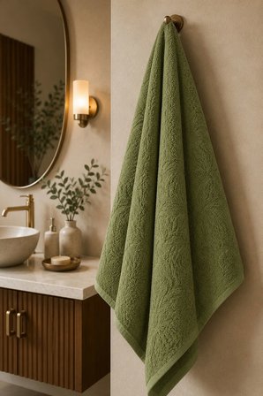 Büyük Banyo Havlusu 90x150 Cm %100 Pamuk Ivy Collection 650 Gr