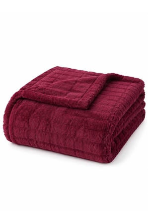 Tek Kişilik Wellsoft TV Battaniyesi Softly 100x175 cm Bordo