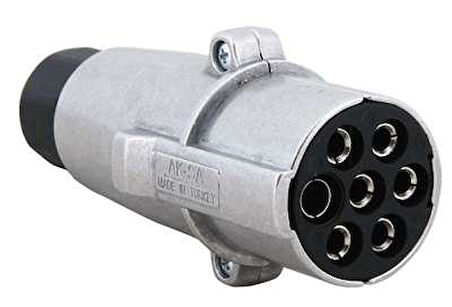 Unıversal Truck Tir Romork Fisi N Tipi 7 LI Erkek Alumınyum (terminallı Ve Soketli) - Aksa 14-024