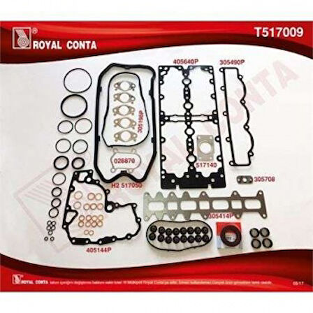 İveco Ticarı Motor Takım Conta (alt / Ust Full) Skt Keceli Subap Lastıklı S,k,c Harıc Ducato 01> İveco Daıly 01> - Royal T517009