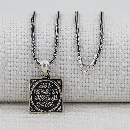 Nazar Duası 925 Ayar  Gümüş Erkek Kolye Ucu