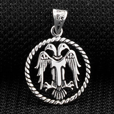 Anadolu Selcuklu 925 Ayar Gümüş Erkek Kolye Ucu