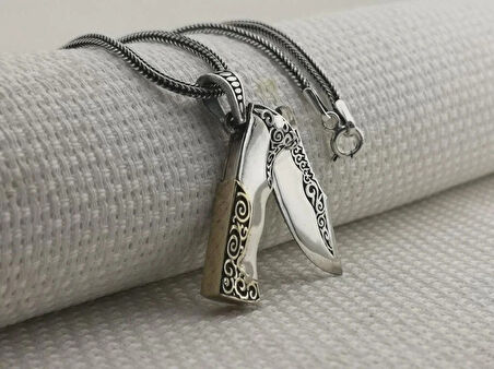 Avcı Cakı 925 Ayar Gümüş Erkek Kolye