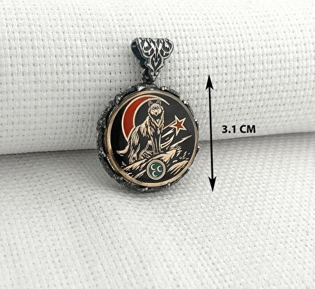 Hilal Bozkurt  925 Ayar Gümüş Erkek Kolye Ucu