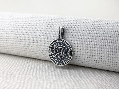 Şerif Dualı Besmelei İ  925 Ayar Gümüş Erkek Kolye