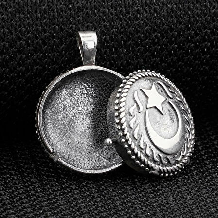 Büyük Kartal Tasarımlı  925 Ayar Gümüş Erkek Kolye Ucu