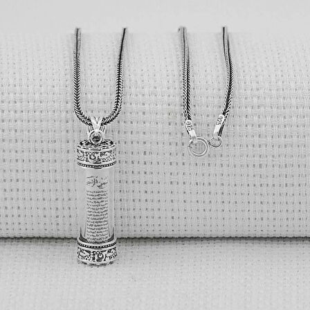 Cevşeni Kebir Dualı 925 Ayar Gümüş Erkek Kolye