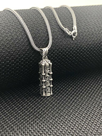 Cevşeni Kebir Dualı 925 Ayar Gümüş Erkek Kolye