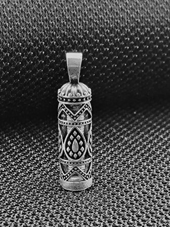 Cevşeni Kebir Dualı 925 Ayar Gümüş Erkek Kolye