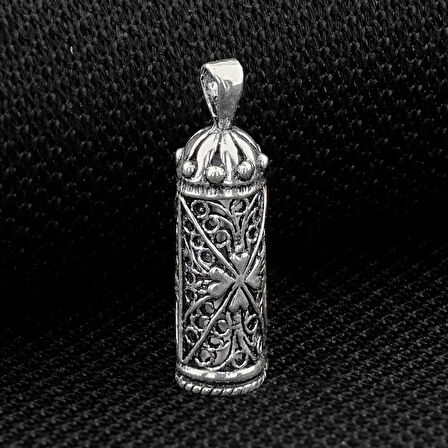 Tasarım Cevşen Dualı 925 Ayar Gümüş Erkek Kolye Ucu