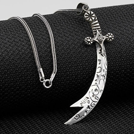 Zulfikar Tasarım 925 Ayar Gümüş Erkek Kolye