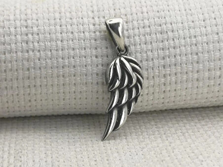 Kanat Tasarımlı 925 Ayar Gümüş Erkek Kolye Ucu