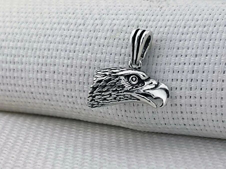 Kartal Kafası Tasarımlı 925 Ayar Gümüş Erkek Kolye Ucu
