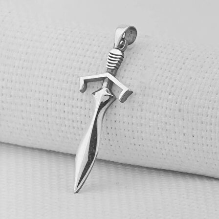 Klıc Tasarımlı  925 Ayar Gümüş Erkek Kolye Ucu