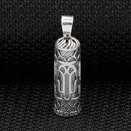 Cevşeni Kebir Dualı 925 Ayar Gümüş Erkek Kolye Ucu