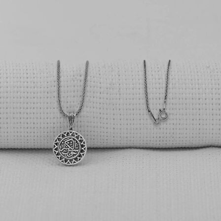 Kebir Dualı Cevşen 925 Ayar Gümüş Erkek Kolye