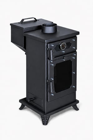 Etinova M003 Pelet ve Odun Yakabilen Mini  Fırınlı Soba 