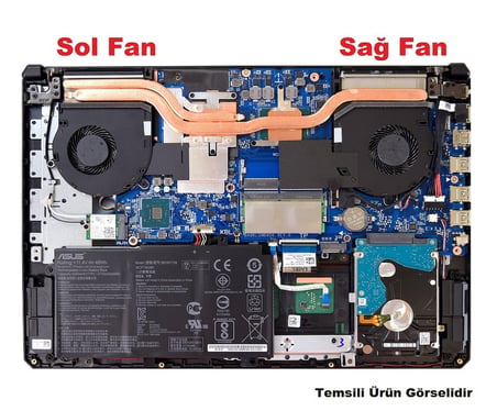 Hp Omen 15-dh0XXX Serisi Notebook CPU, İşlemci Fanı - V1