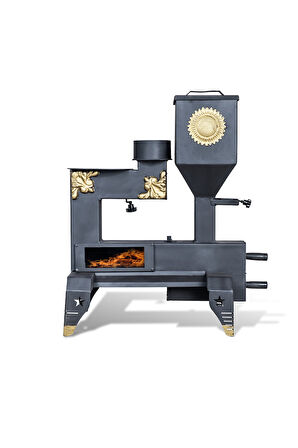 Etinova Pelet Soba M001 Mini Pelet Sobası (Desenli Model)