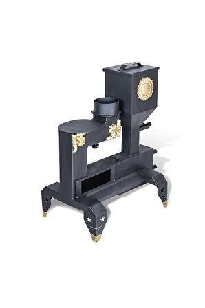 Etinova Pelet Soba M001 Mini Pelet Sobası (Desenli Model)