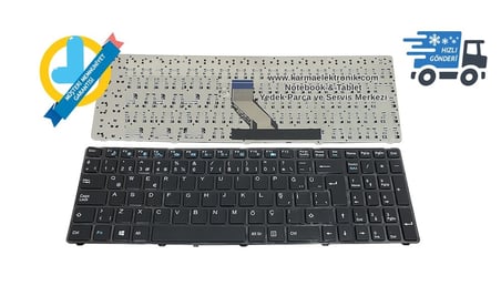 Casper Nirvana MT50 MT51 MT55 Serisi Notebook Klavyesi, Laptop Tuş Takımı (Siyah TR) / KL0449
