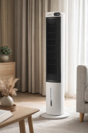 Auhma ACFN07 70W Sulu Soğutucu Kule Tipi Vantilatör - 3L Su Tankı, Uzaktan Kumandalı, LED Ekranlı