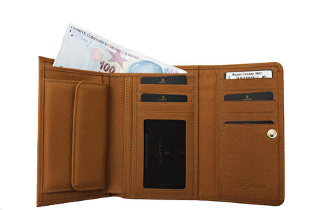 Gd 2639 Grande Hakiki Deri Kadın Cüzdan - Kartlık