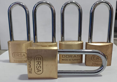 Doras Ersa 5'li Set Pas Pirinç Asma Kilit 30 Mm