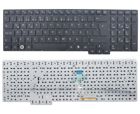 Fujitsu LifeBook A532, AH532, N532, NH532 Notebook Klavye Siyah TR CP612621-01 / Çerçevesiz