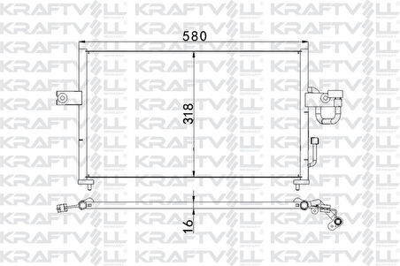 Hyundaı Klima Radyatoru Komple Hyundaı Accent 1994-2000 - Kraftvoll 08060041