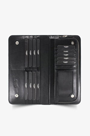 Yeşil Çuval Baskılı Deri El Portföy