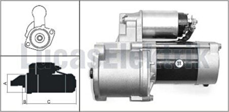 Hyundaı Ticarı Mars Motoru 12v 2,0kw 10 Dis H100 Minibus - Lucas 619 241 00