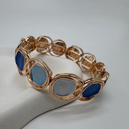 Divine Pulse Özel Seri Blue Moon Kelepçe Bilezik - Gold
