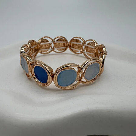 Divine Pulse Özel Seri Blue Moon Kelepçe Bilezik - Gold