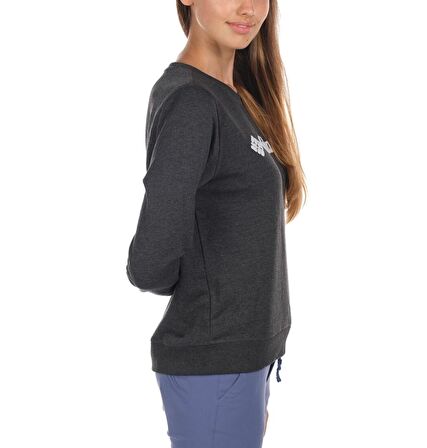 Columbia CS0055 Bisiklet Yaka Normal Kalıp Baskılı Siyah Kadın Sweatshirt