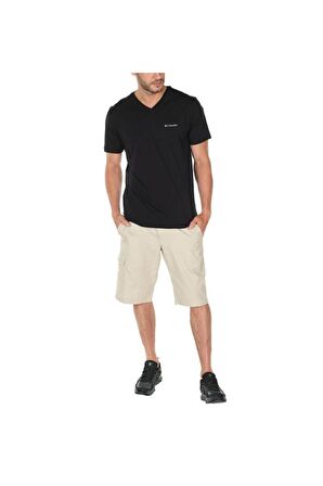 Columbia Brushed V Neck Erkek V Yaka Siyah Tişört CS0288-010