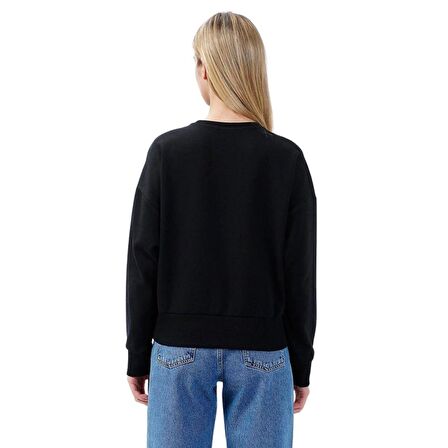 Columbia Csc w Bar Split Crop Siyah Sweatshirt