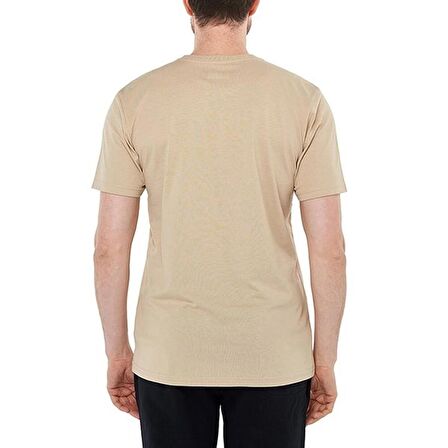 Columbia CSC M Basıc Bıg Logo Brushed SS Tee Erkek Tişört Bej CS0287-271