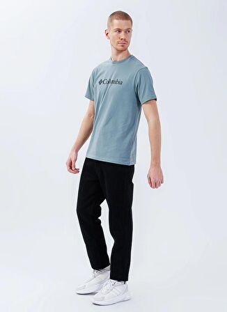 Columbia CSC M Basıc Bıg Logo Brushed Erkek Tişört Yeşil CS0287-346