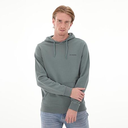 Columbia CSC M Basic SM Logo Hoodie Erkek Sweatshirt Yeşil CS0275-346