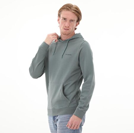Columbia CSC M Basic SM Logo Hoodie Erkek Sweatshirt Yeşil CS0275-346