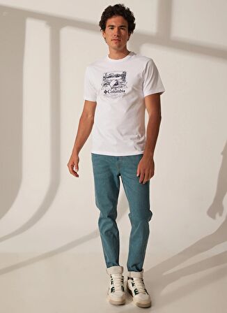 Columbia Csc M Lakeside Badge Ss Tee Erkek Kısa Kollu Tişört CS0232-100