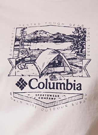 Columbia Csc M Lakeside Badge Ss Tee Erkek Kısa Kollu Tişört CS0232-100