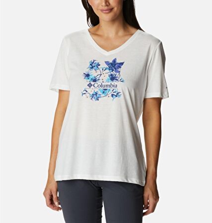 Columbia Csc W Jubilant Escape V Neck Ss Tee Kadın Tişört CS0320-100