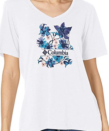 Columbia Csc W Jubilant Escape V Neck Ss Tee Kadın Tişört CS0320-100