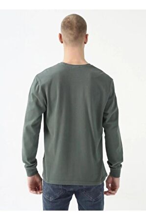 Columbia Csc M Basic Sm Logo Ls Tee Yeşil Erkek Tişört CS0354-353