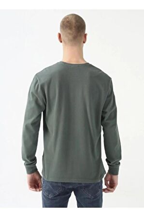 Columbia Csc M Basic Sm Logo Ls Tee Yeşil Erkek Tişört CS0354-353