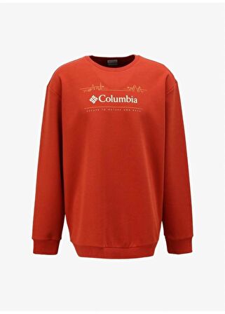 Columbia Csc M Nature And Back Crew Erkek Turuncu Sweatshirt CS0329-636